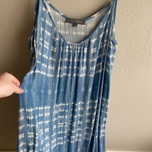 Tie-Dye Flowy Shift Dress